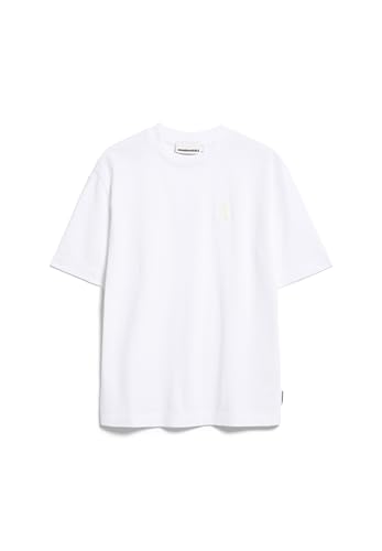 ARMEDANGELS Damen Heavyweight T-Shirt aus recyceltem Baumwoll Mix Iconic Å TARJAA Loose Fit White von ARMEDANGELS