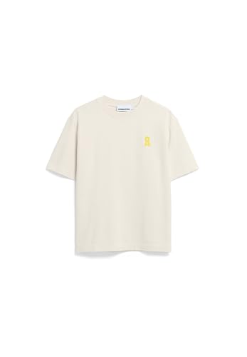 ARMEDANGELS Damen Heavyweight T-Shirt aus recyceltem Baumwoll Mix Iconic Å TARJAA Loose Fit Undyed von ARMEDANGELS