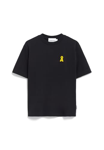 ARMEDANGELS Damen Heavyweight T-Shirt aus recyceltem Baumwoll Mix Iconic Å TARJAA Loose Fit Black von ARMEDANGELS