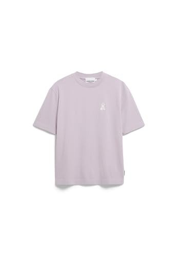 ARMEDANGELS Damen Heavyweight T-Shirt aus recyceltem Baumwoll Mix Iconic Å TARJAA Loose Fit Ice Grape von ARMEDANGELS