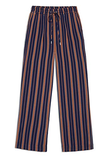 ARMEDANGELS VIVIAAN Multicol Stripes - Damen Hose aus LENZING™ ECOVERO™ M Evening Blue-Maroon Hose Stoffhose Relaxed Fit von ARMEDANGELS