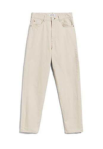 ARMEDANGELS Damen Jeans Mom Fit High Waist Ankle Bio-Baumwoll Mix Non-Stretch MAIRAA UNDYED Mom Fit 26/34 Undyed von ARMEDANGELS