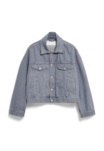 ARMEDANGELS Damen Jeansjacke aus Bio-Baumwoll Mix PAASITHE Oversized Fit Fog von ARMEDANGELS