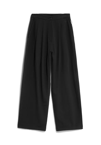 ARMEDANGELS Damen Jerseyhose aus Bio-Baumwoll Mix LIRAA Lou Wideleg Loose Fit Black von ARMEDANGELS