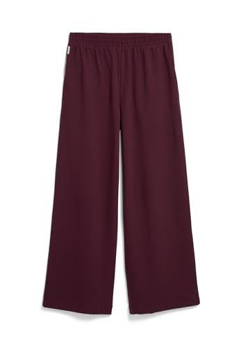 ARMEDANGELS Damen Jerseyhose aus LENZING™ ECOVERO™ Viskose Mix HIMAARI Regular Fit Dark Cranberry von ARMEDANGELS