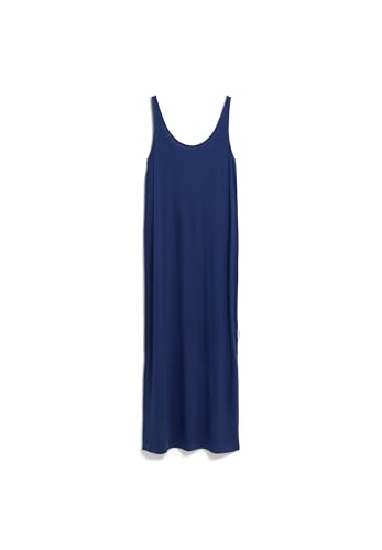 ARMEDANGELS Damen Jerseykleid aus LENZING™ ECOVERO™ Viskose Mix MAELIAA SOLID Slim Fit Blue Noon von ARMEDANGELS