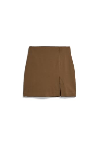 ARMEDANGELS Damen Jerseyrock aus LENZING™ ECOVERO™ Viskose Mix VANJARAA MINI Skirt Slim Fit Dried Moss von ARMEDANGELS