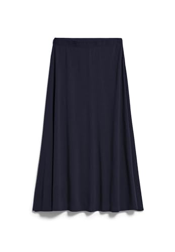 ARMEDANGELS Damen Jerseyrock aus Tencel™ Lyocell Mix ILENIAA LARAA MIDI Skirt Loose Fit Night Sky von ARMEDANGELS
