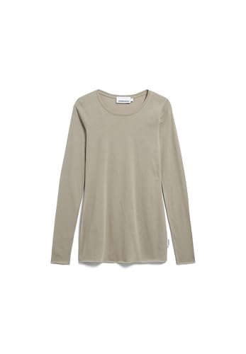 ARMEDANGELS Damen Longsleeve aus Bio-Baumwolle EINIAARA Soft Slim Fit Light Sage von ARMEDANGELS