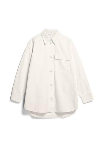 ARMEDANGELS Damen Overshirt aus recycelter Baumwolle TAALE Oversized Fit Undyed von ARMEDANGELS