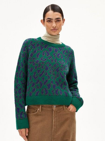 ARMEDANGELS Damen Pullover - Diliriaa Leopaa - aus Wolle von ARMEDANGELS