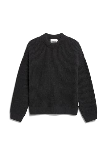 ARMEDANGELS Damen Pullover Loose Fit aus Bio-Woll Mix MIYAAR SOLID Loose Fit Steel Melange von ARMEDANGELS