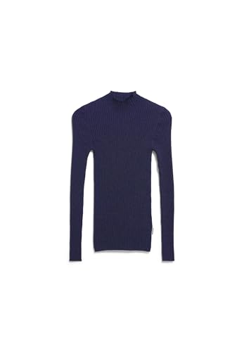 ARMEDANGELS Damen Pullover Slim Fit aus Bio-Baumwolle ALAANIA Fitted Tinted Navy von ARMEDANGELS