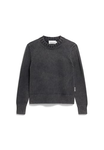 ARMEDANGELS Damen Pullover aus Bio-Baumwolle AMALIAAS GMT DYE Relaxed Fit Black von ARMEDANGELS