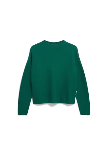 ARMEDANGELS Damen Pullover aus Bio-Baumwolle MERINAA Links Links Loose Fit Emerald Green von ARMEDANGELS