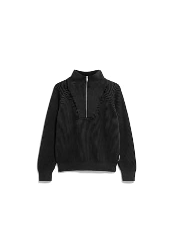 ARMEDANGELS Damen Pullover aus Bio-Baumwolle RONYIAAS GMT DYE Loose Fit Black von ARMEDANGELS