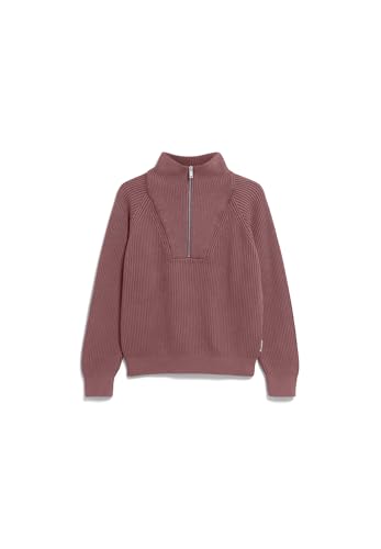 ARMEDANGELS Damen Pullover aus Bio-Baumwolle RONYIAAS GMT DYE Loose Fit Dark Berry von ARMEDANGELS
