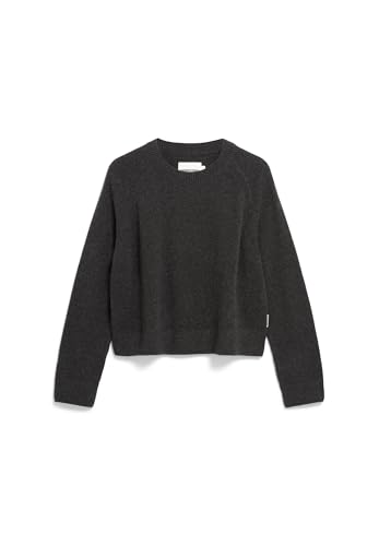 ARMEDANGELS Damen Pullover aus recyclem Bio-Woll Mix DILIRIAA REGLANA Loose Fit Steel Melange von ARMEDANGELS