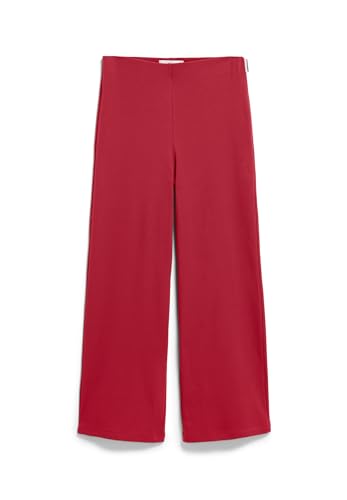 ARMEDANGELS Damen RIPP-Jerseyhose aus Bio-Baumwoll Mix NIANAA Rib Pant Slim Fit Red Ash von ARMEDANGELS