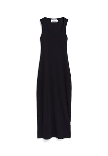 ARMEDANGELS Damen RIPP-Jerseykleid aus Bio-Baumwoll Mix GOLDAA Fitted Black von ARMEDANGELS