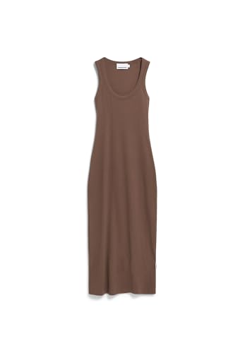ARMEDANGELS Damen RIPP-Jerseykleid aus Bio-Baumwoll Mix GOLDAA Fitted Toasty Tan von ARMEDANGELS