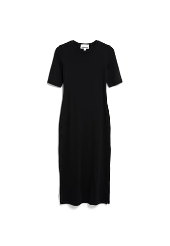 ARMEDANGELS Damen RIPP-Jerseykleid aus Bio-Baumwoll Mix SEHAARAA Fitted Black von ARMEDANGELS