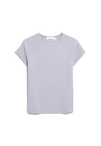 ARMEDANGELS Damen RIPP-T-Shirt aus Bio-Baumwoll Mix HANJAA Fitted Misty Morning von ARMEDANGELS