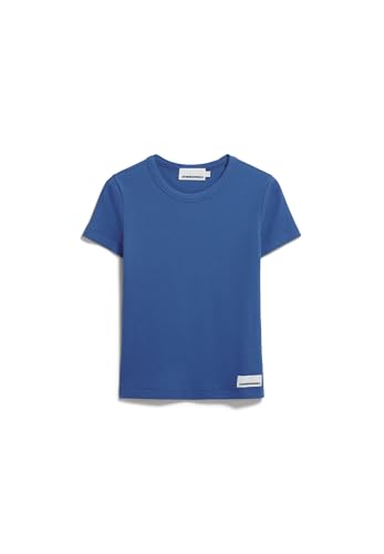 ARMEDANGELS Damen RIPP-T-Shirt aus Bio-Baumwoll Mix KARDAA Slim Fit Dark Morning von ARMEDANGELS