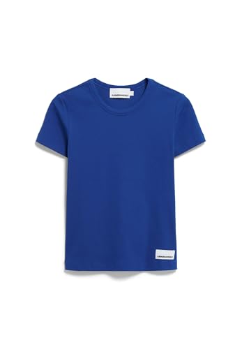 ARMEDANGELS Damen RIPP-T-Shirt aus Bio-Baumwoll Mix KARDAA Slim Fit Lapis Blue von ARMEDANGELS
