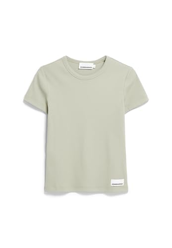 ARMEDANGELS Damen RIPP-T-Shirt aus Bio-Baumwoll Mix KARDAA Slim Fit Seagreen von ARMEDANGELS