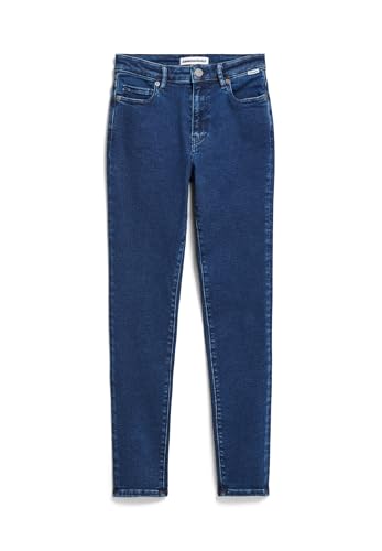 ARMEDANGELS Damen Skinny Jeans Mid Waist Bio-Baumwoll Mix X-Stretch TILLAA Skinny Fit Blueness von ARMEDANGELS
