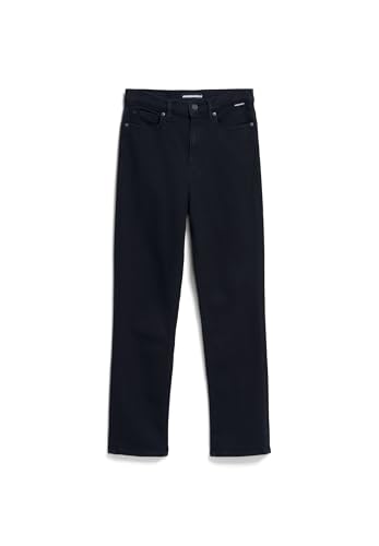 ARMEDANGELS Damen Slim Jeans Bio-Baumwoll Mix X-Stretch LEJAANI Slim Fit Rinse Black von ARMEDANGELS