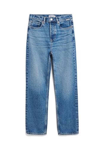 ARMEDANGELS Damen Straight Jeans High Waist recycelte Baumwolle AAIKALA Straight Jean Regular Fit Crunchy von ARMEDANGELS