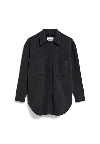 ARMEDANGELS Damen Strickjacke aus Bio-Woll Mix ALMARAA Loose Fit Steel Melange von ARMEDANGELS