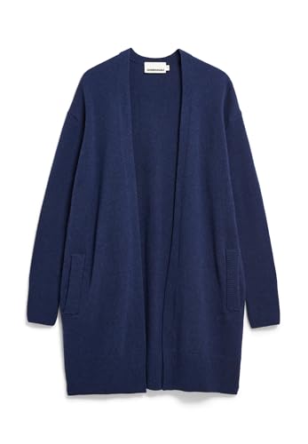 ARMEDANGELS Damen Strickjacke Loose Fit aus Bio-Woll Mix KASSANDRAA Loose Fit Deep Sea Blue von ARMEDANGELS