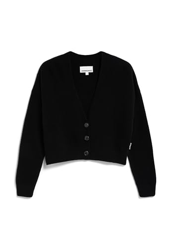 ARMEDANGELS Damen Strickjacke Oversized Fit aus Bio-Woll Mix DAMIRAA REGLANA Oversized Fit Black von ARMEDANGELS