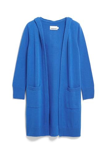 ARMEDANGELS Damen Strickjacke Relaxed Fit aus Bio-Woll Mix WANDAA Relaxed Fit Warm Blue von ARMEDANGELS
