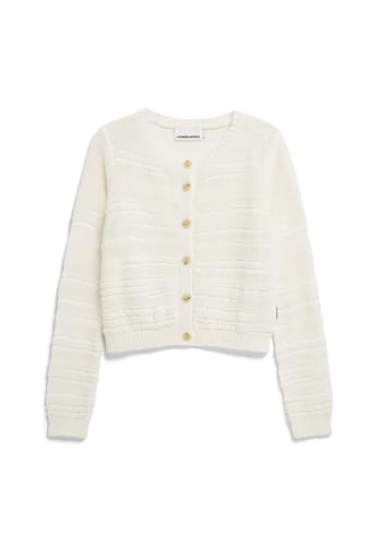 ARMEDANGELS Damen Strickjacke aus Bio-Baumwolle GILAAH Regular Fit Light Oatmilk von ARMEDANGELS