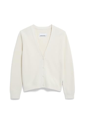 ARMEDANGELS Damen Strickjacke aus Bio-Baumwolle MENAAL Links Links Regular Fit Oatmilk von ARMEDANGELS