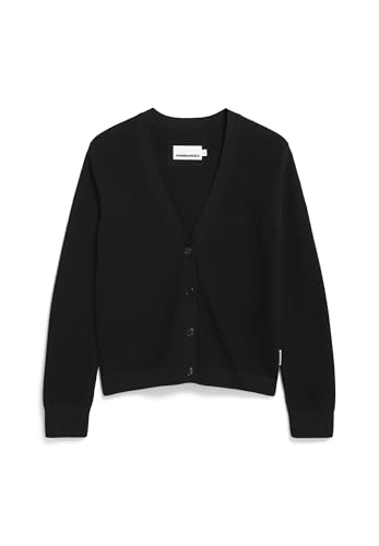 ARMEDANGELS Damen Strickjacke aus Bio-Baumwolle MENAAL Links Links Regular Fit Black von ARMEDANGELS