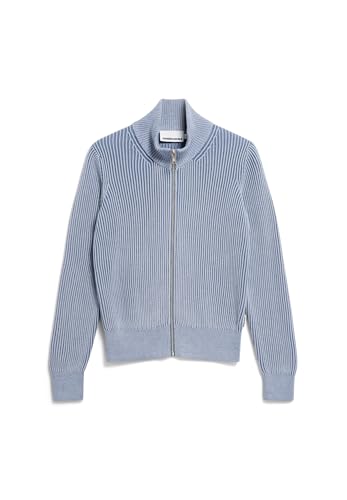 ARMEDANGELS Damen Strickjacke aus Bio-Baumwolle REBECCAA VANISE Regular Fit Misty Morning von ARMEDANGELS