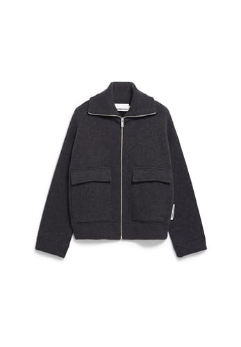 ARMEDANGELS Damen Strickjacke aus Bio-Woll Mix JOANIAAS Oversized Fit Steel Melange von ARMEDANGELS