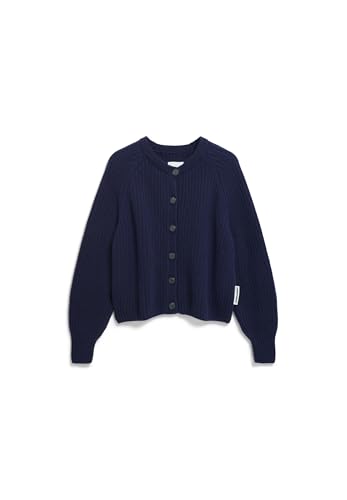 ARMEDANGELS Damen Strickjacke aus Bio-Woll Mix SELMAA Loose Fit Tinted Navy von ARMEDANGELS