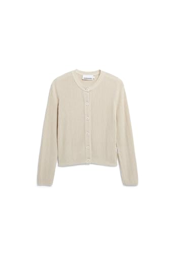 ARMEDANGELS Damen Strickjacke aus Leinen-Mix RICALAA LINO Regular Fit Raw White von ARMEDANGELS
