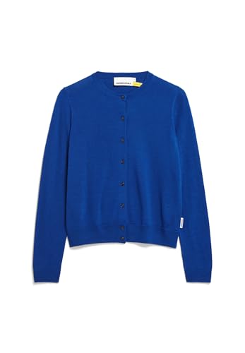 ARMEDANGELS Damen Strickjacke aus Merino-Wolle OPHALIAA Merino Slim Fit Lapis Blue von ARMEDANGELS