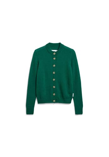 ARMEDANGELS Damen Strickjacke aus Mohair-Woll Mix AMILDAA Regular Fit Emerald Green von ARMEDANGELS