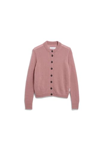ARMEDANGELS Damen Strickjacke aus Mohair-Woll Mix AMILDAA Regular Fit Light Berry von ARMEDANGELS