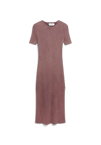 ARMEDANGELS Damen Strickkleid aus Bio-Baumwolle ELAINAAS GMT DYE Fitted Dark Berry von ARMEDANGELS