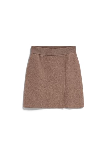 ARMEDANGELS Damen Strickrock aus Bio-Woll Mix DARLAA Regular Fit Cinnamon Dust Melange von ARMEDANGELS