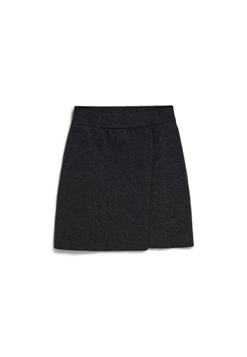 ARMEDANGELS Damen Strickrock aus Bio-Woll Mix DARLAA Regular Fit Steel Melange von ARMEDANGELS